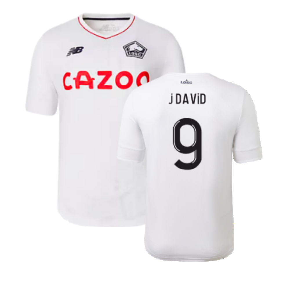 (XL) 2022-2023 LOSC Lille Away Shirt (J DAVID 9)