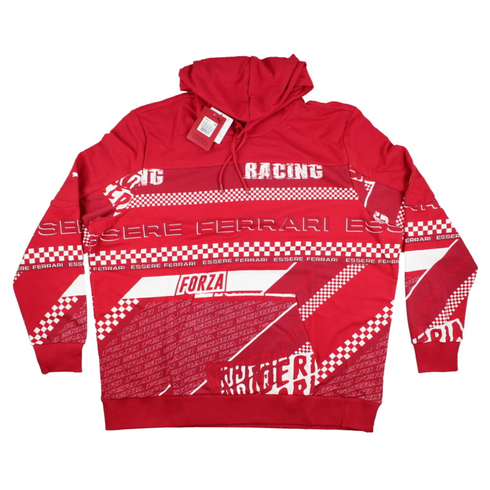 Puma (Xl) 2023 Ferrari Fanwear Graphic Hoodie (Red) Red