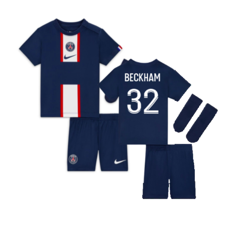 (MB) 2022-2023 PSG Little Boys Home Kit (BECKHAM 32)