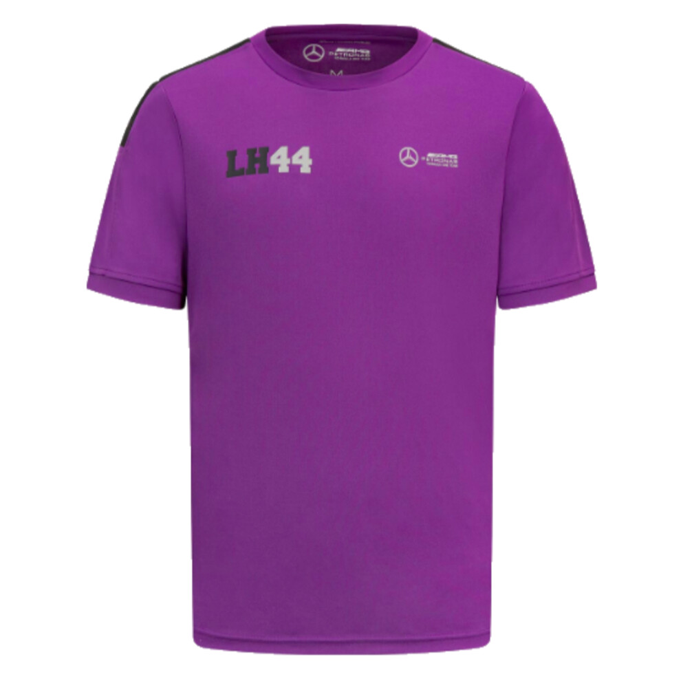(XL) 2023 Mercedes Lewis Hamilton Sports Tee (Purple)