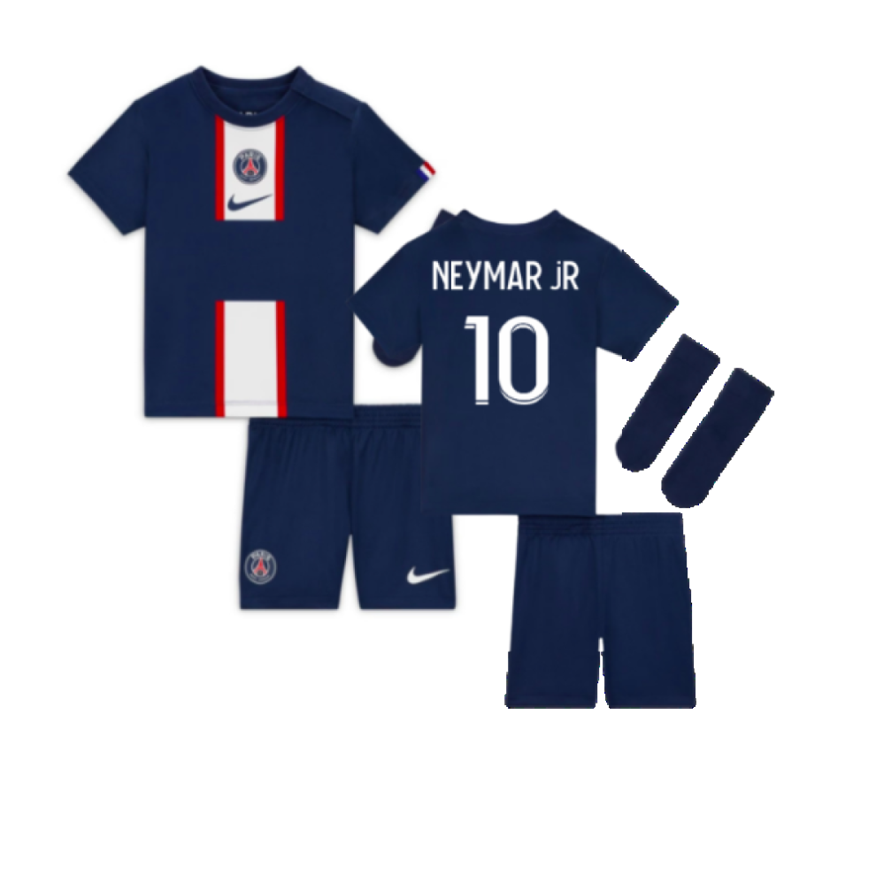 (XSB) 2022-2023 PSG Little Boys Home Kit (NEYMAR JR 10)