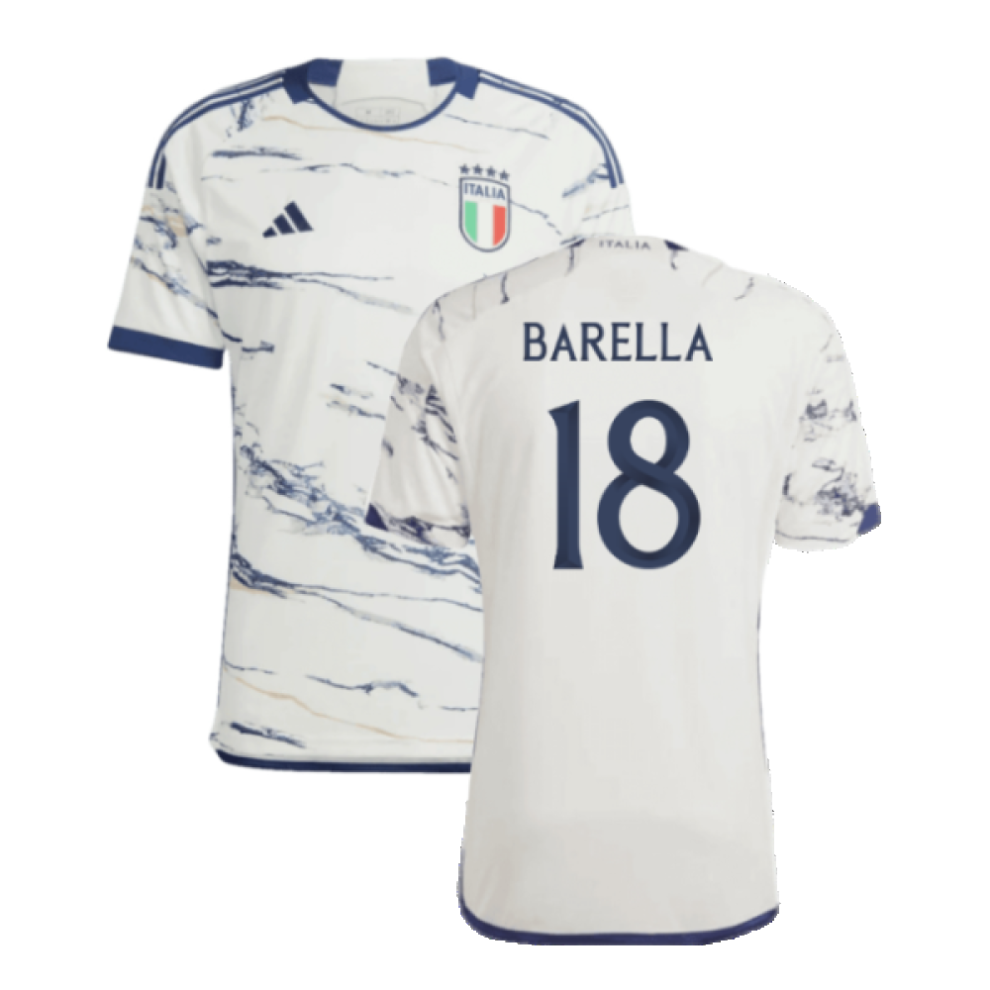 (XL) 2023-2024 Italy Away Shirt (BARELLA 18)