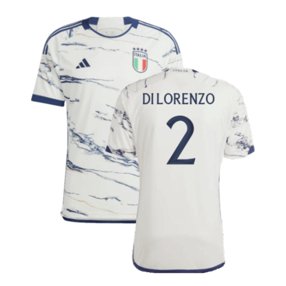 (XL) 2023-2024 Italy Away Shirt (DI LORENZO 2)