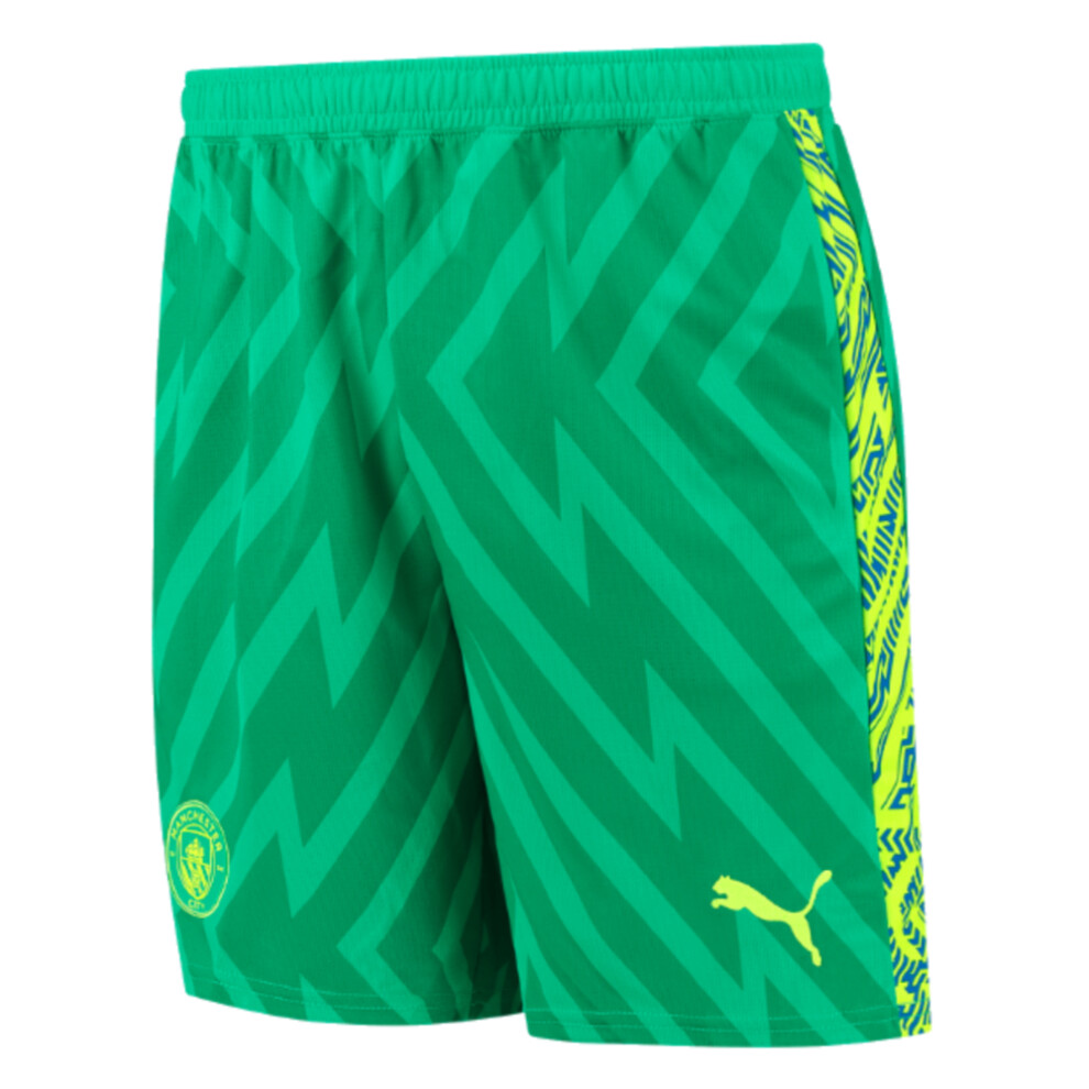 Puma (Xxl) 2023-2024 Man City Home Goalkeeper Shorts (Green) Green