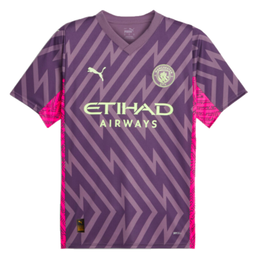 (3XL) 2023-2024 Man City Goalkeeper Shirt (Purple Charcoal)