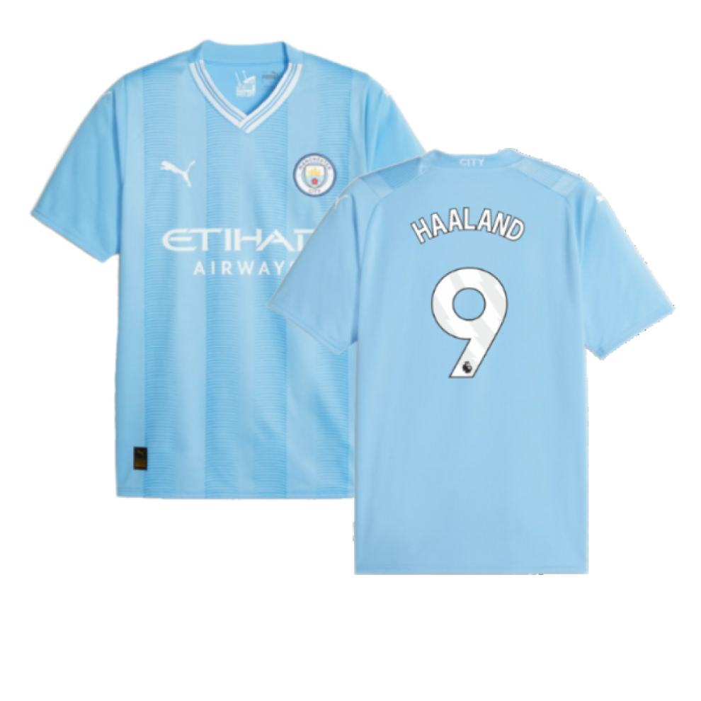 Puma (L) 2023-2024 Man City Home Shirt (Haaland 9)