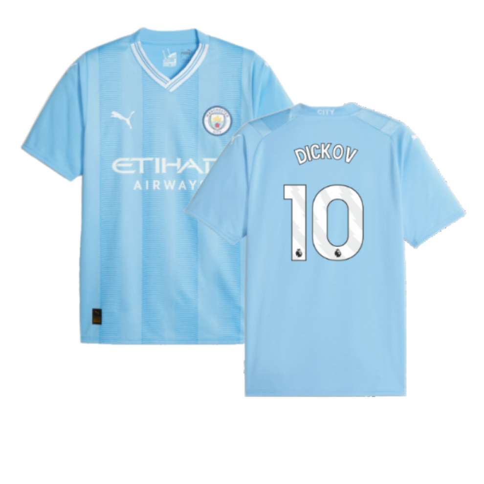 (XXL) 2023-2024 Man City Home Shirt (DICKOV 10)