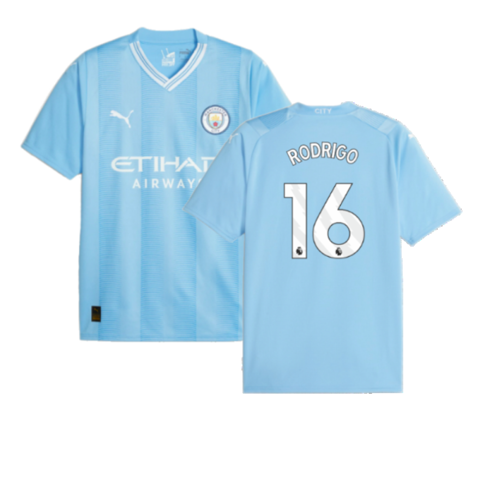 Puma (M) 2023-2024 Man City Home Shirt (Rodrigo 16)