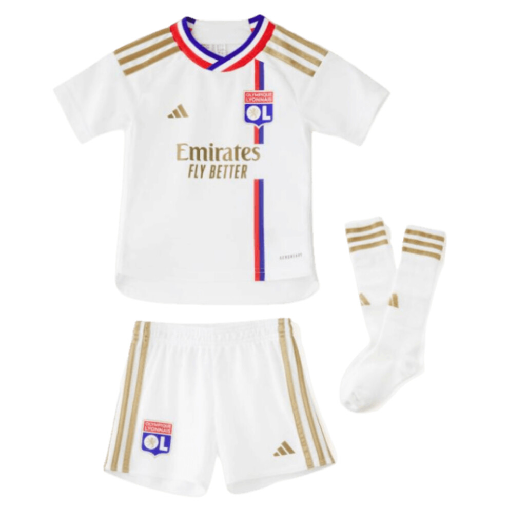 (5-6 Years) 2023-2024 Olympique Lyon Home Mini Kit