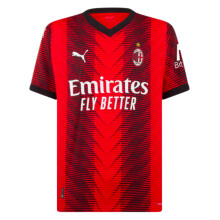 (L) 2023-2024 AC Milan Home Authentic Shirt