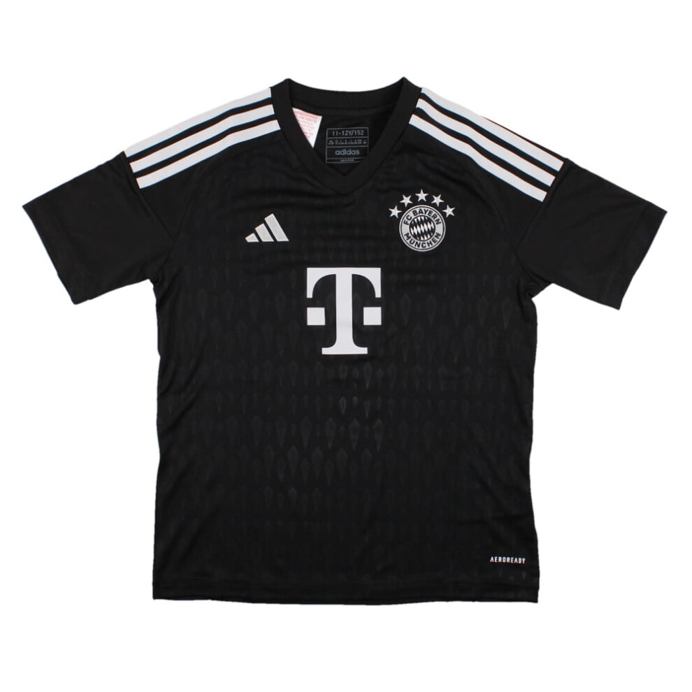 (XXL) 2023-2024 Bayern Munich Goalkeeper Shirt (Black) - Kids