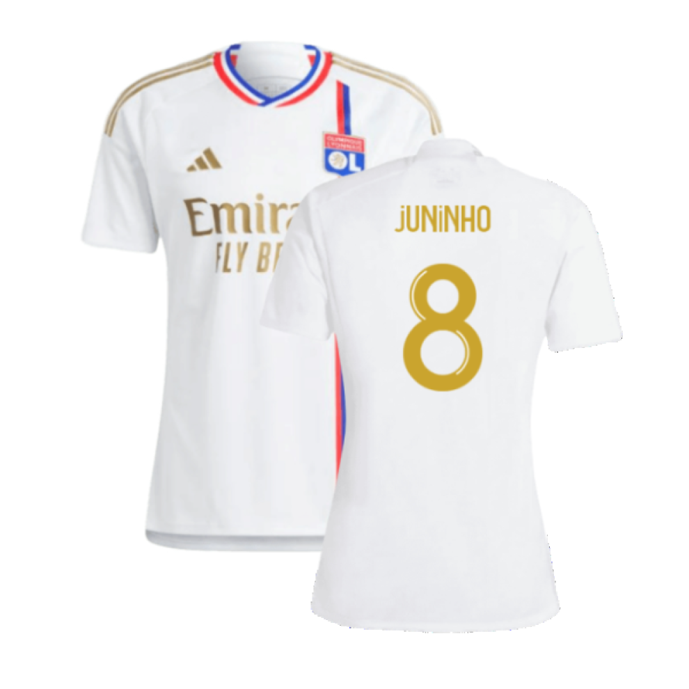 (XL) 2023-2024 Olympique Lyon Home Shirt (Juninho 8)