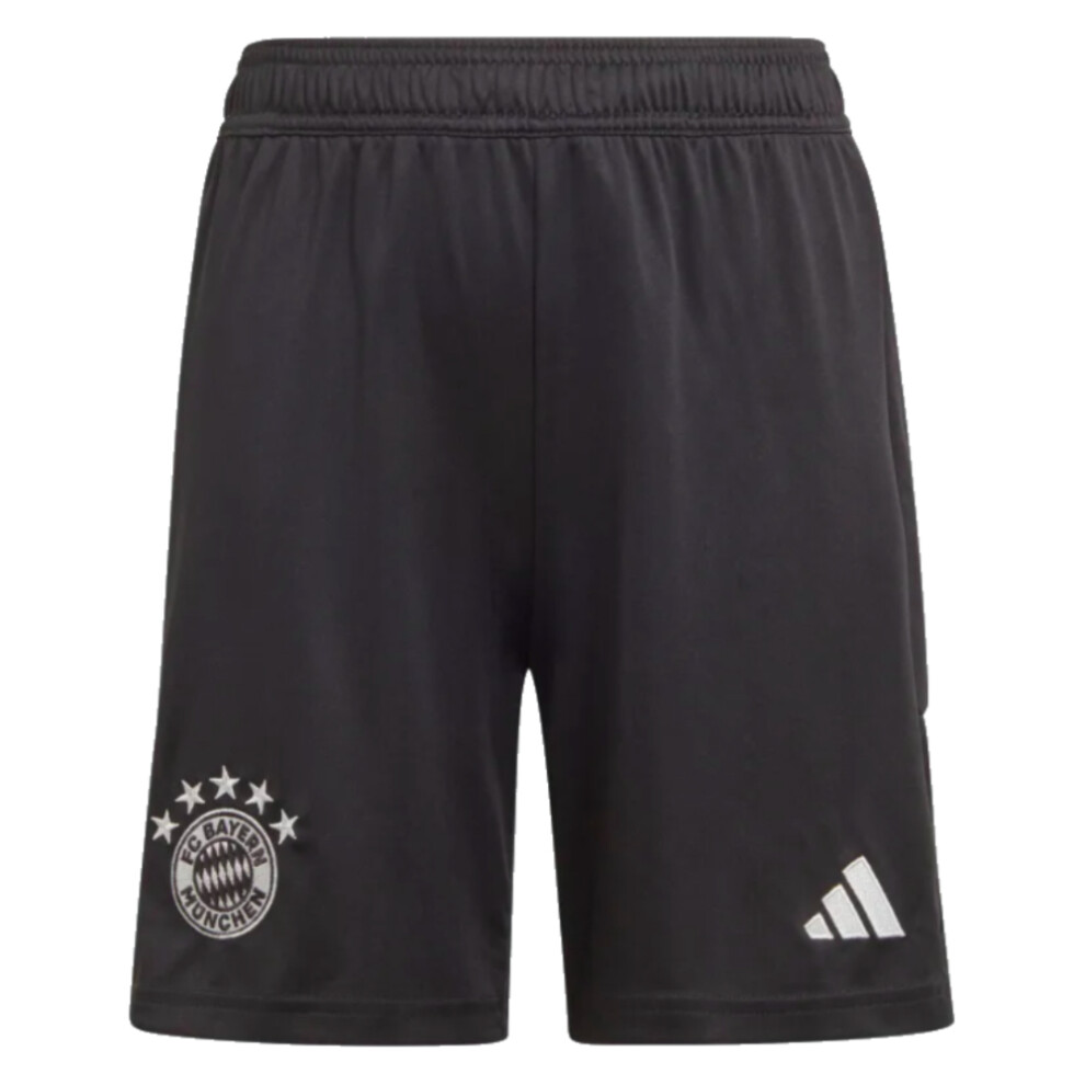 Adidas (Xxl) 2023-2024 Bayern Munich Goalkeeper Shorts (Black) - Kids Black