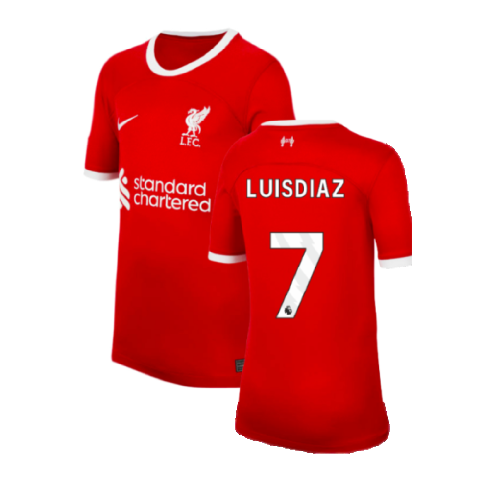 (SB) 2023-2024 Liverpool Home Shirt (Kids) (Luis Diaz 7)