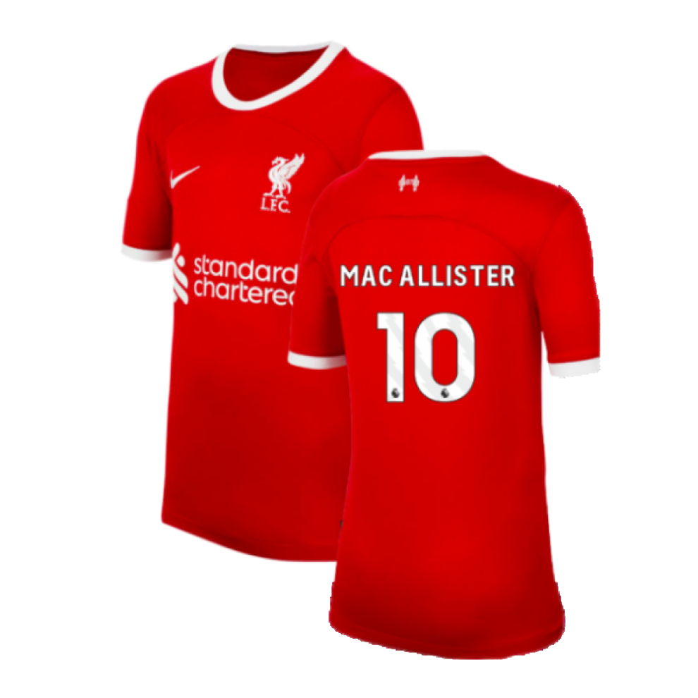 Nike (Sb) 2023-2024 Liverpool Home Shirt (Kids) (Mac Allister 10)