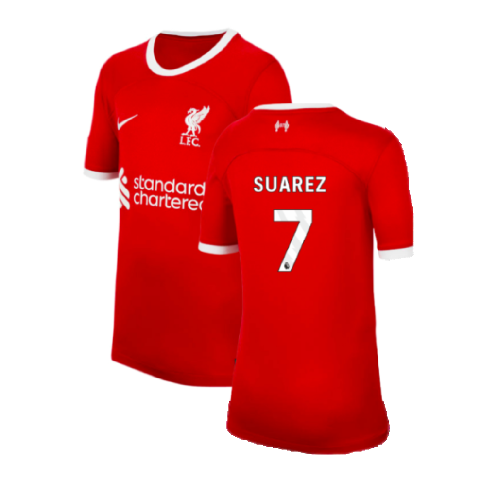 Nike (Sb) 2023-2024 Liverpool Home Shirt (Kids) (Suarez 7)