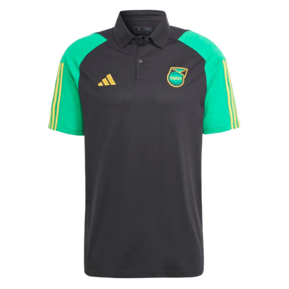 (S) 2023-2024 Jamaica Core Polo Shirt (Black)