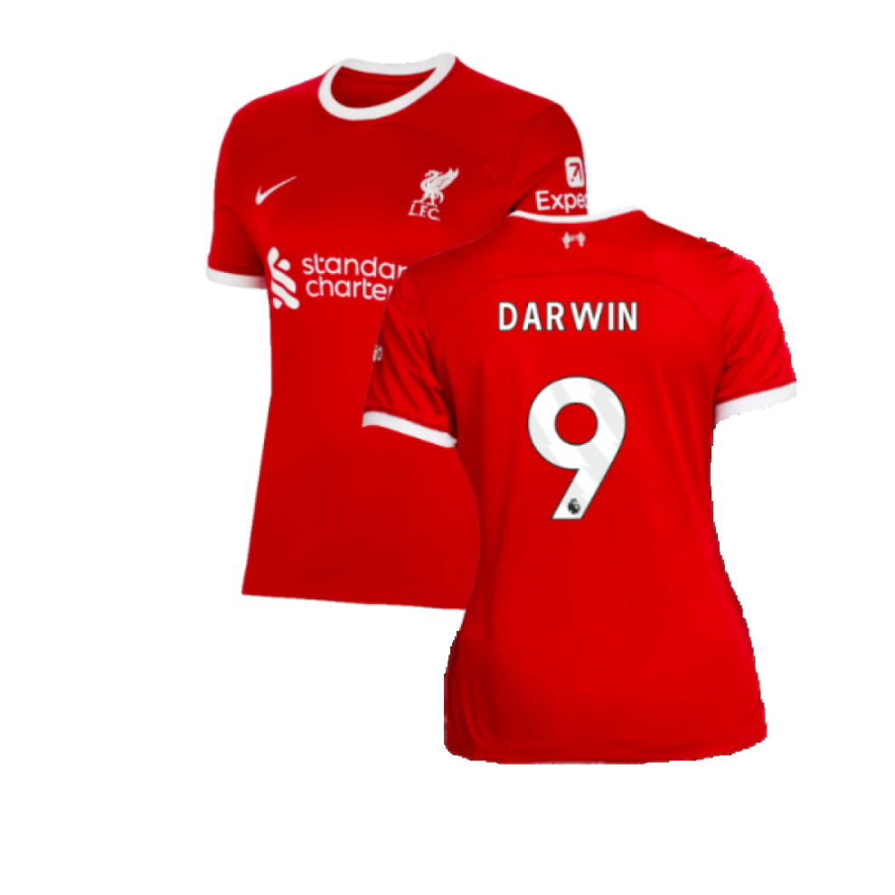 (XS) 2023-2024 Liverpool Home Shirt (Ladies) (Darwin 9)