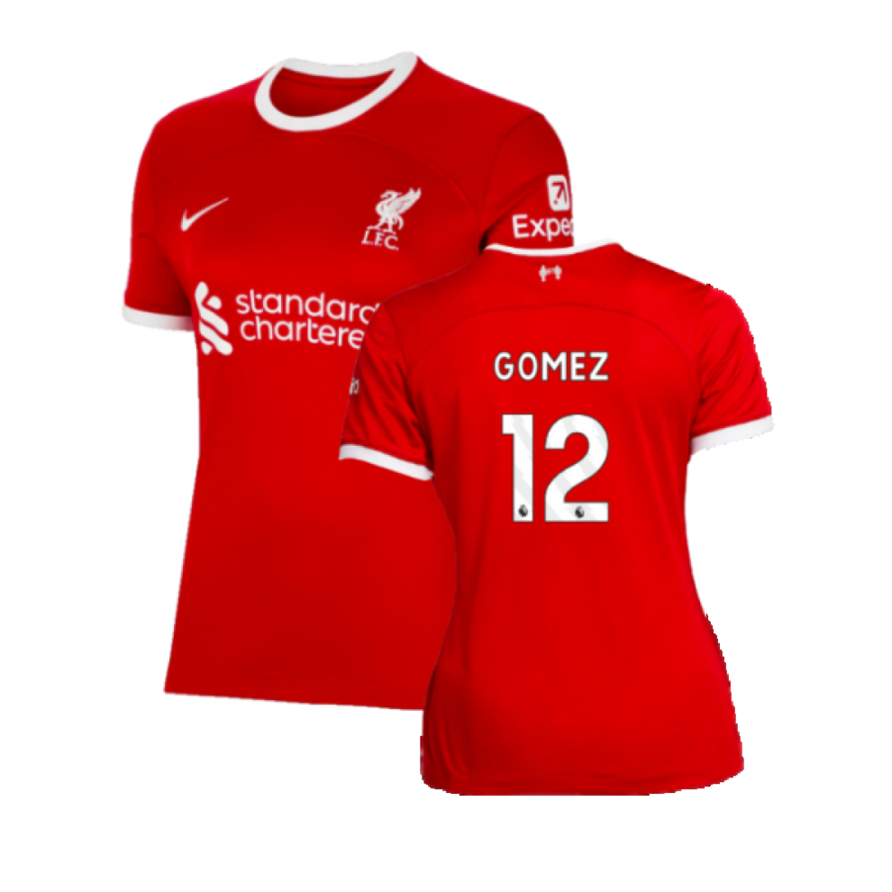 (S) 2023-2024 Liverpool Home Shirt (Ladies) (Gomez 12)