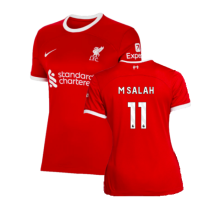 (XL) 2023-2024 Liverpool Home Shirt (Ladies) (M Salah 11)