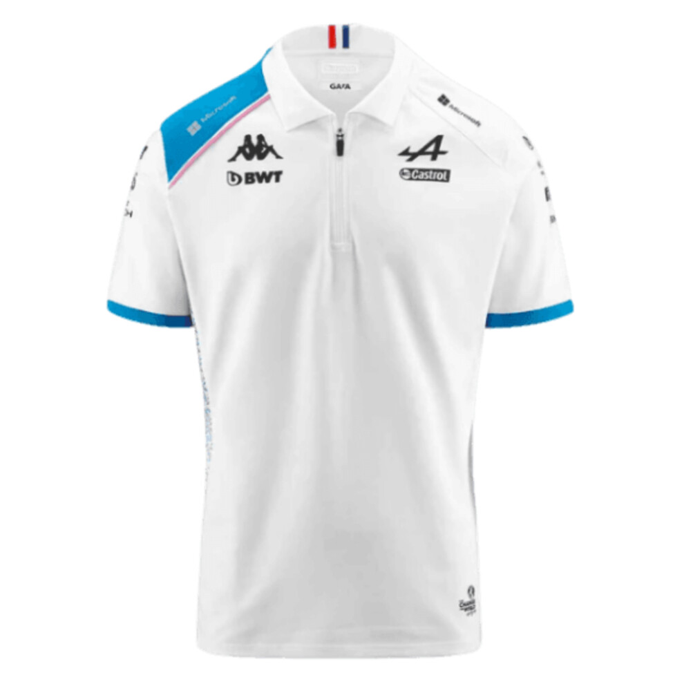 (XXL) 2023 Alpine Team Pierre Gasly Polo (White)