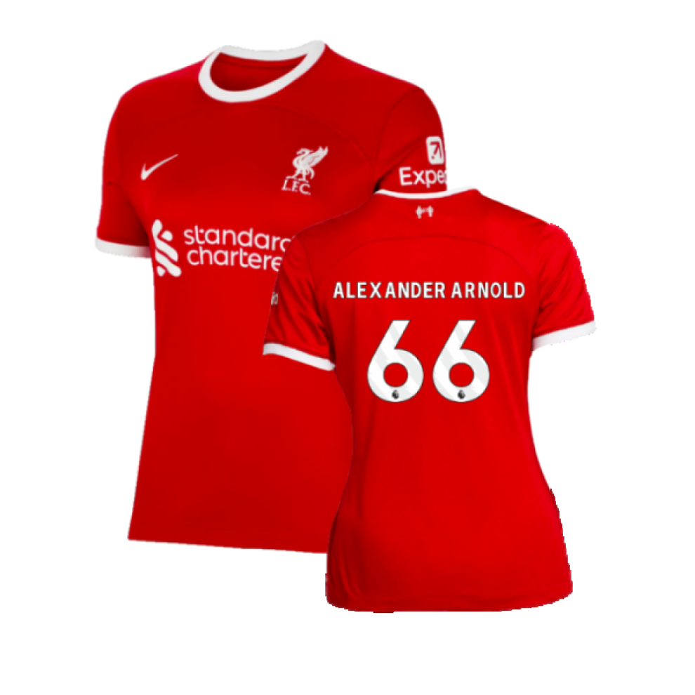 (XL) 2023-2024 Liverpool Home Shirt (Ladies) (Alexander Arnold 66)