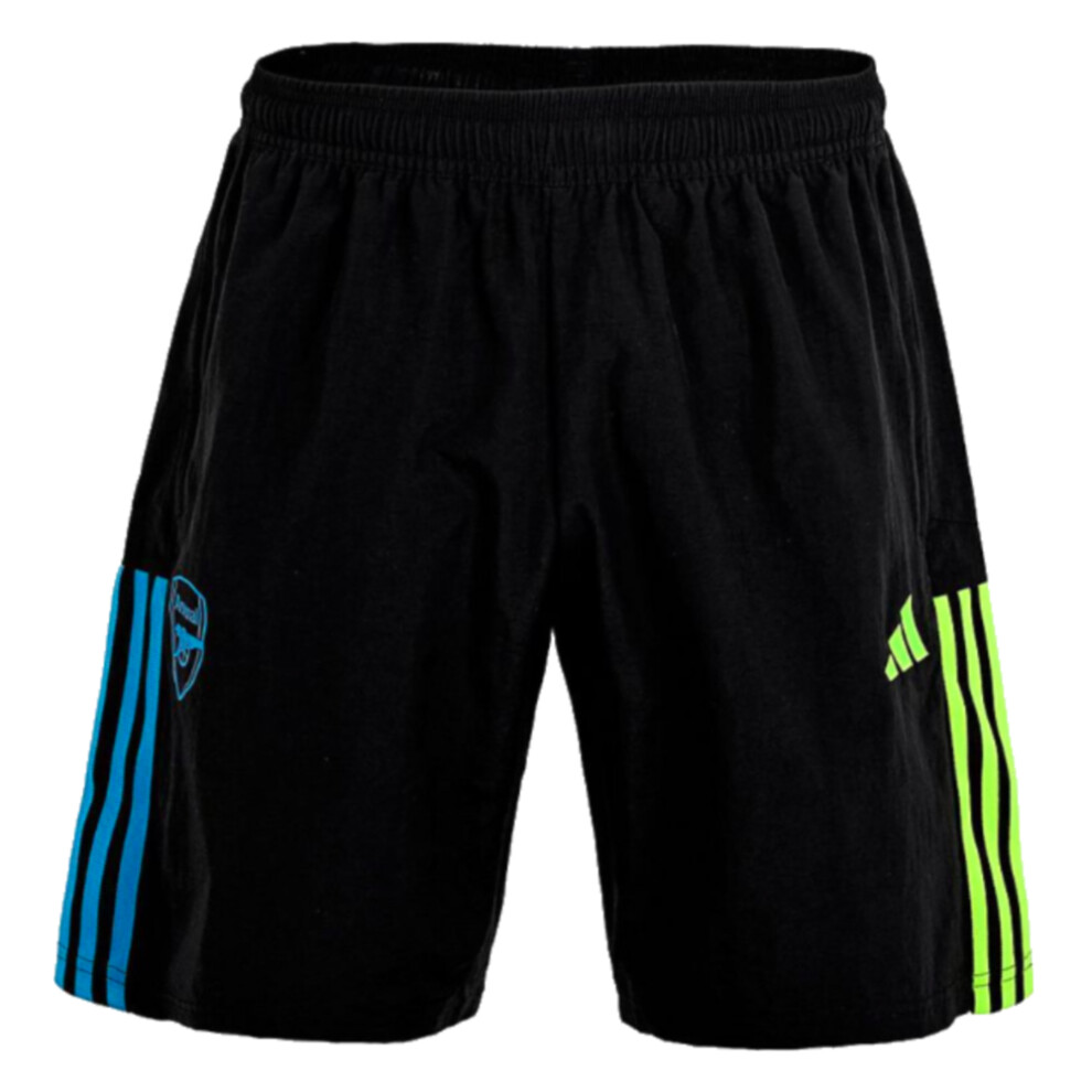 (3XL) 2023-2024 Arsenal Downtime Shorts (Black)