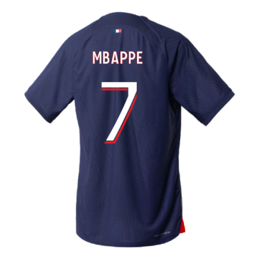 Nike (M) 2023-2024 PSG Home Match Authentic Shirt (Mbappe 7) 1