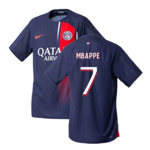 Nike (M) 2023-2024 PSG Home Match Authentic Shirt (Mbappe 7)