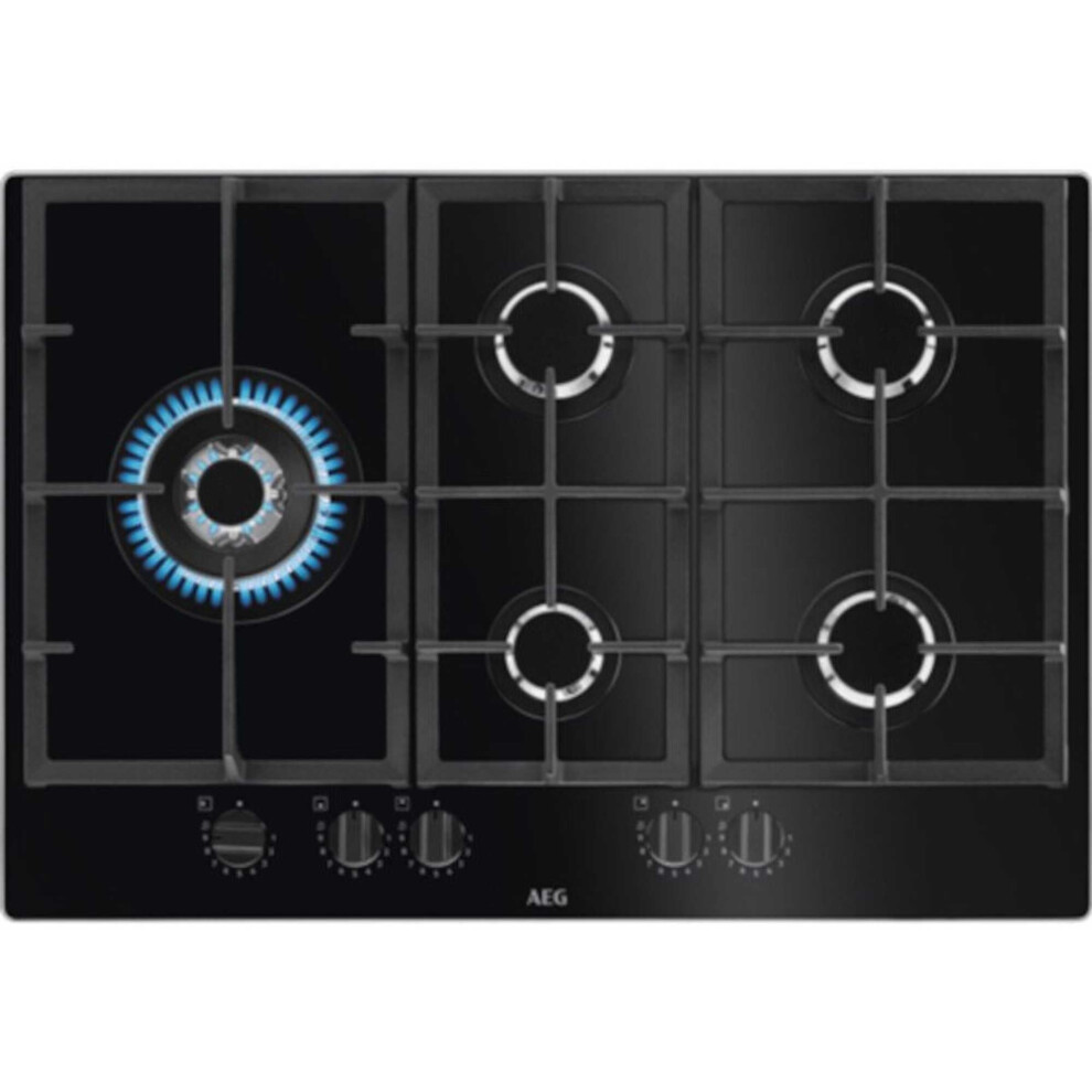 AEG HKB75820NB 6000 75cm 5 Burner Gas Hob - Black