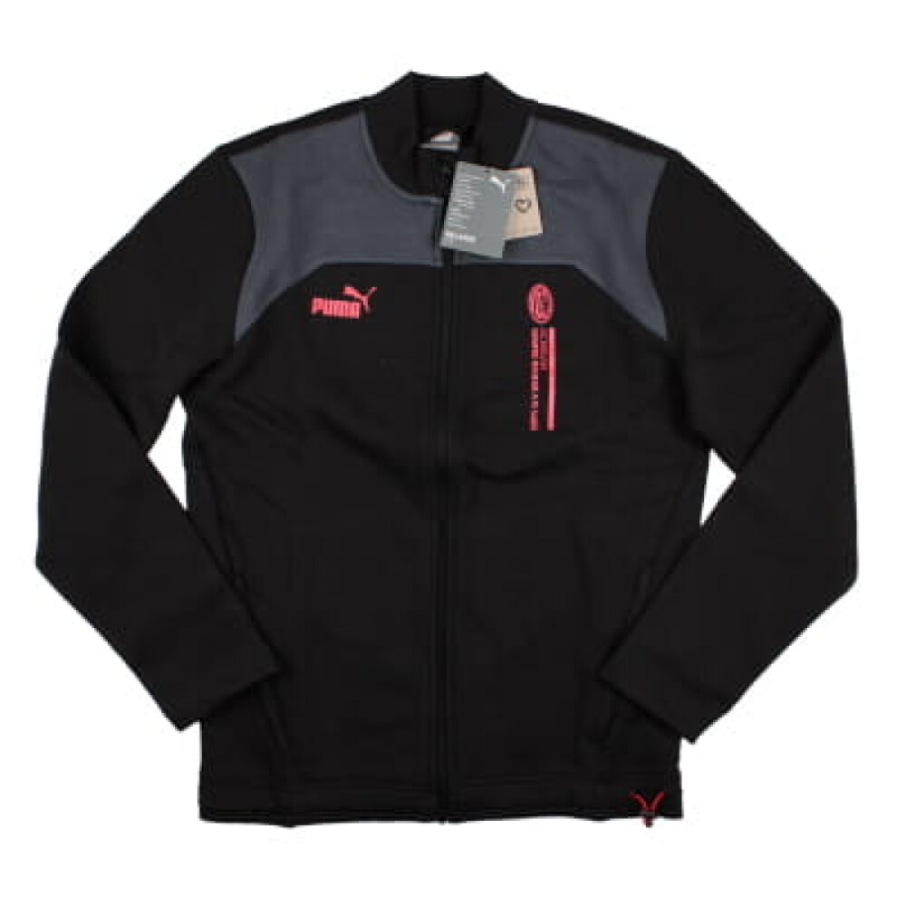 (L) 2023-2024 AC Milan FtblCulture Track Jacket (Black)