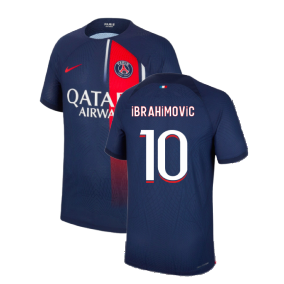 (XL) 2023-2024 PSG Home Shirt (Ibrahimovic 10)