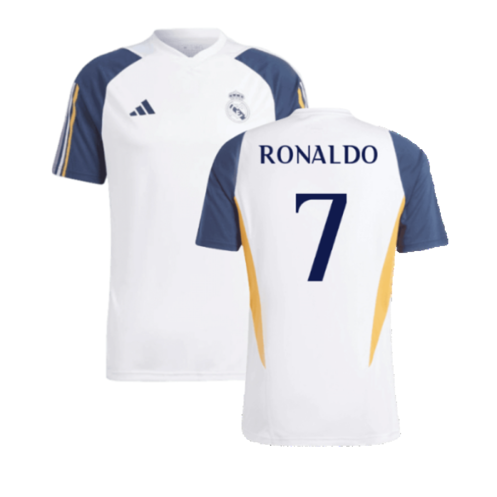 Adidas (Xxl) 2023-2024 Real Madrid Training Shirt (White) (Ronaldo 7) White