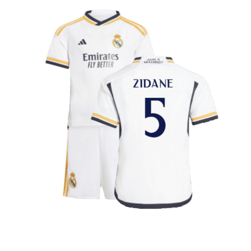 (2-3 Years) 2023-2024 Real Madrid Home Mini Kit (Zidane 5)