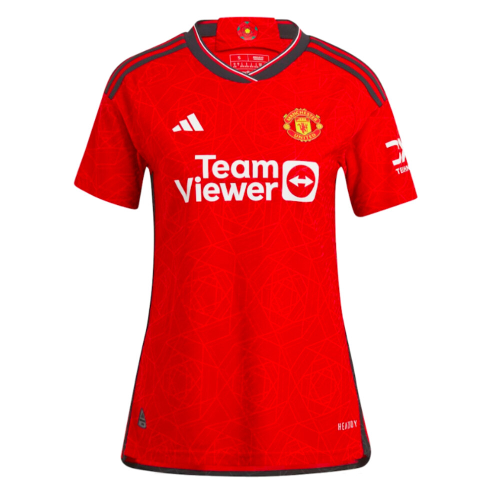 Adidas (M) 2023-2024 Man Utd Authentic Home Shirt (Ladies)