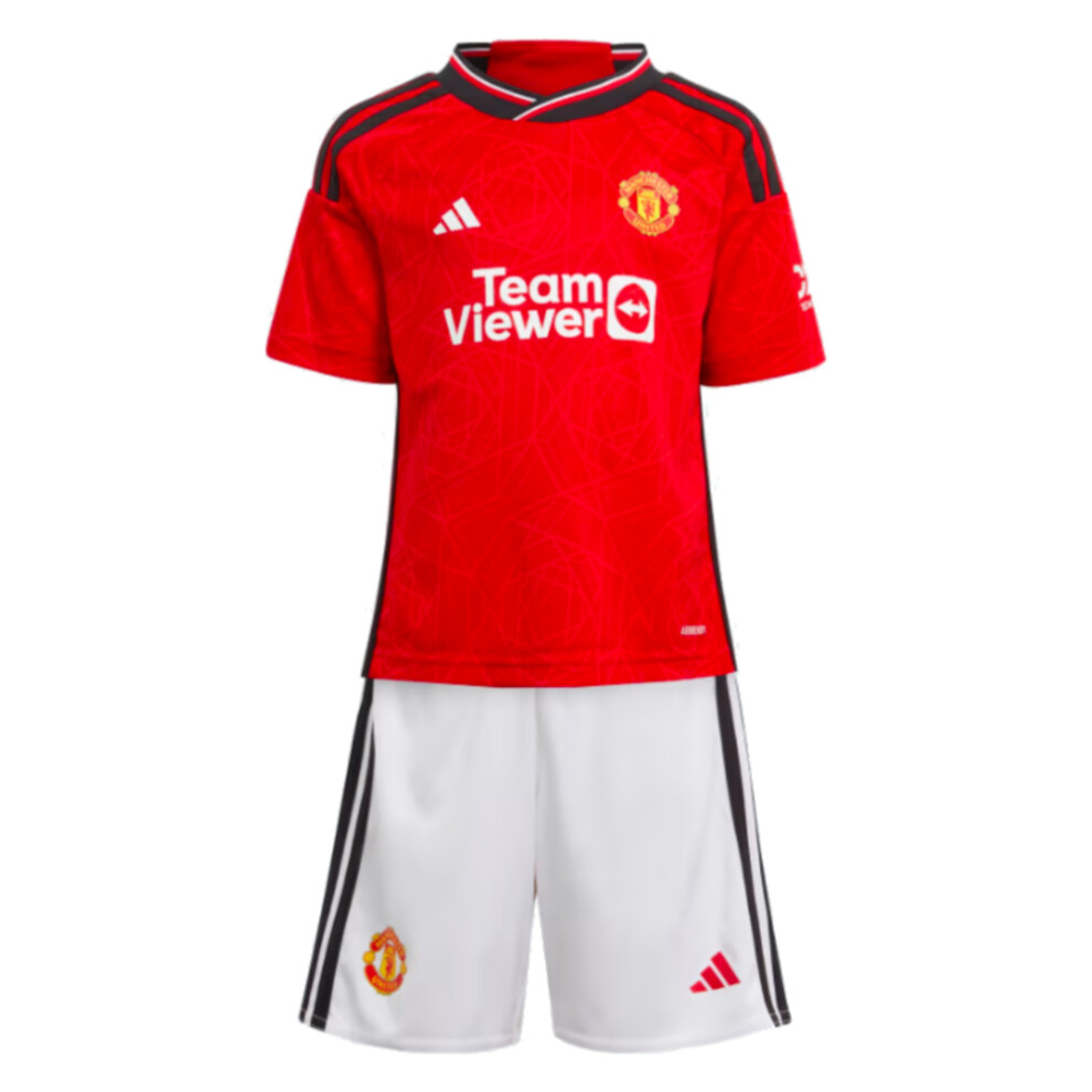 Adidas (3-4 Years) 2023-2024 Man Utd Home Mini Kit