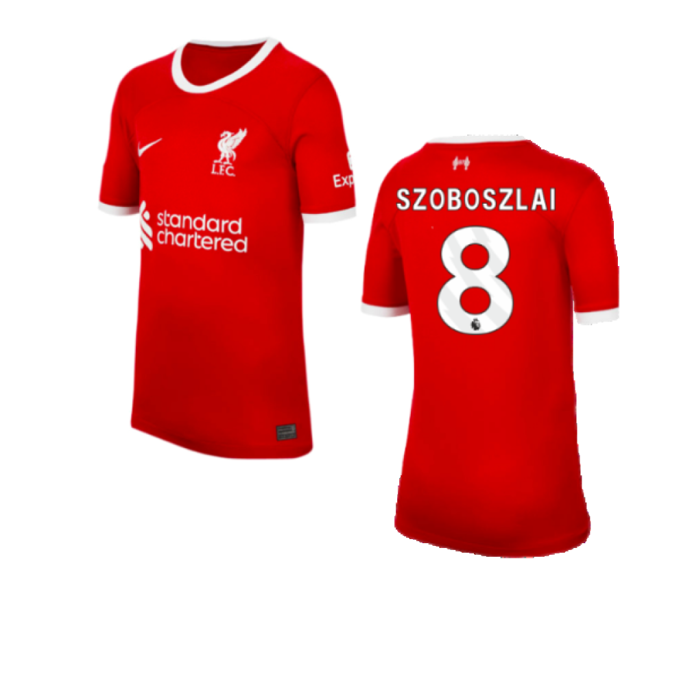 (LB) 2023-2024 Liverpool Home Shirt (Kids) (Szoboszlai 8)