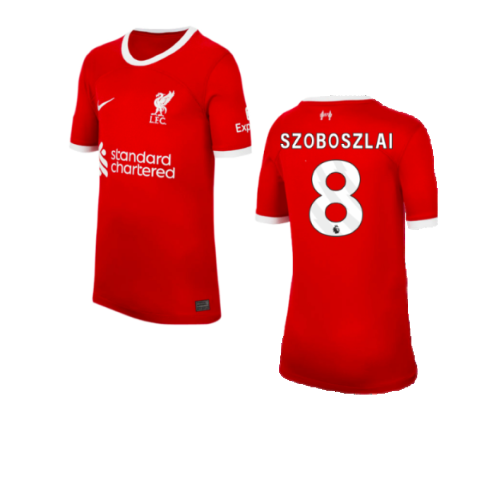 Nike (Xsb) 2023-2024 Liverpool Home Shirt (Kids) (Szoboszlai 8)