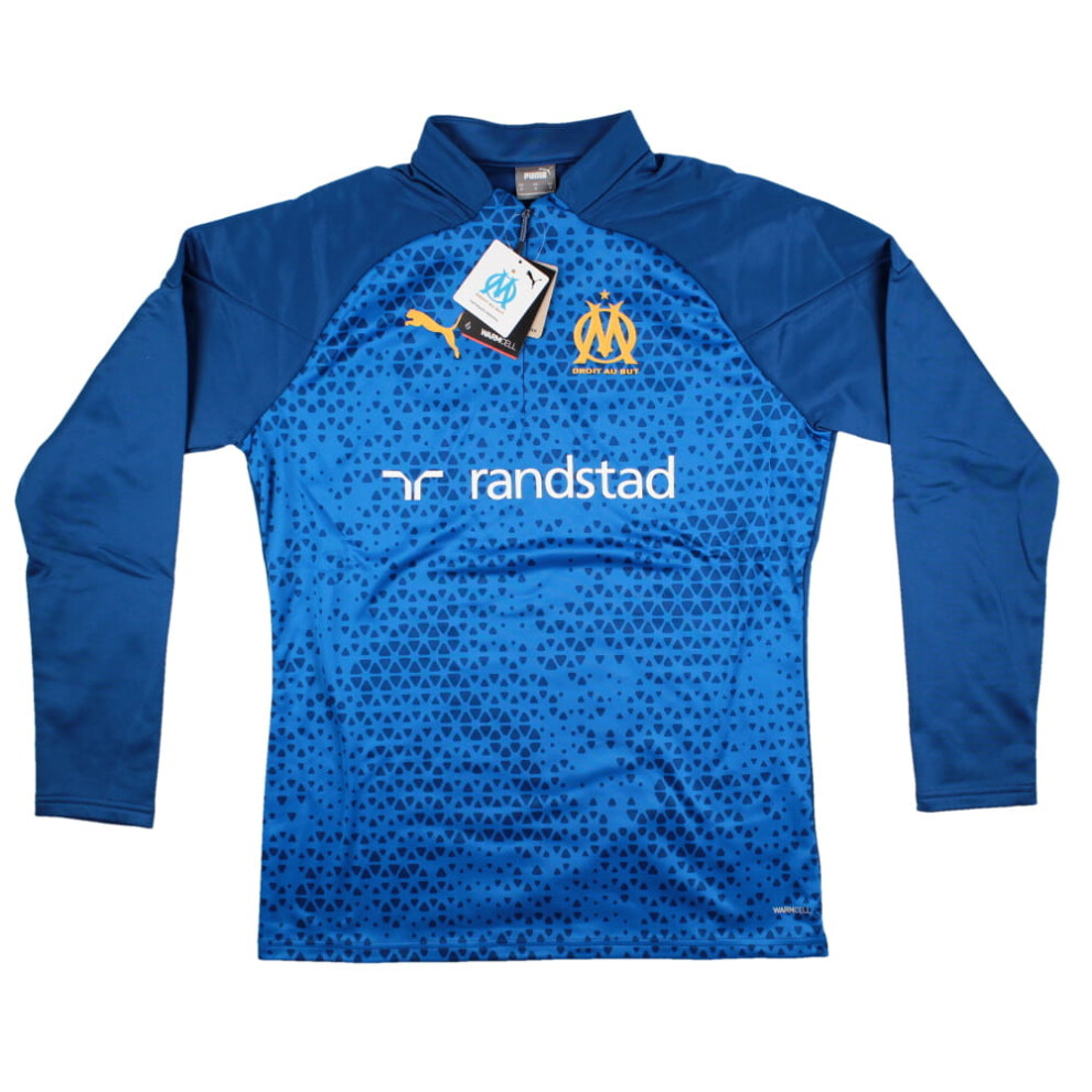 (XL) 2023-2024 Marseille Training Fleece (Blue)