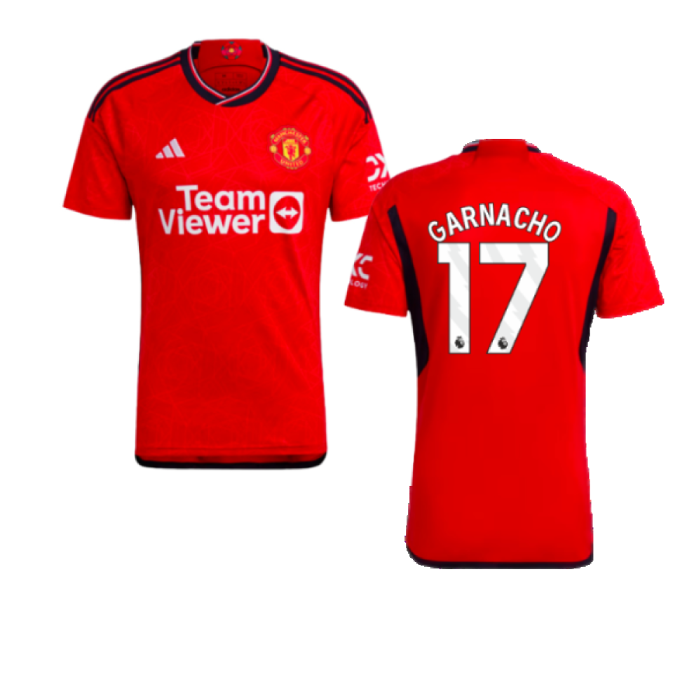 (M) 2023-2024 Man Utd Home Shirt (Garnacho 17)