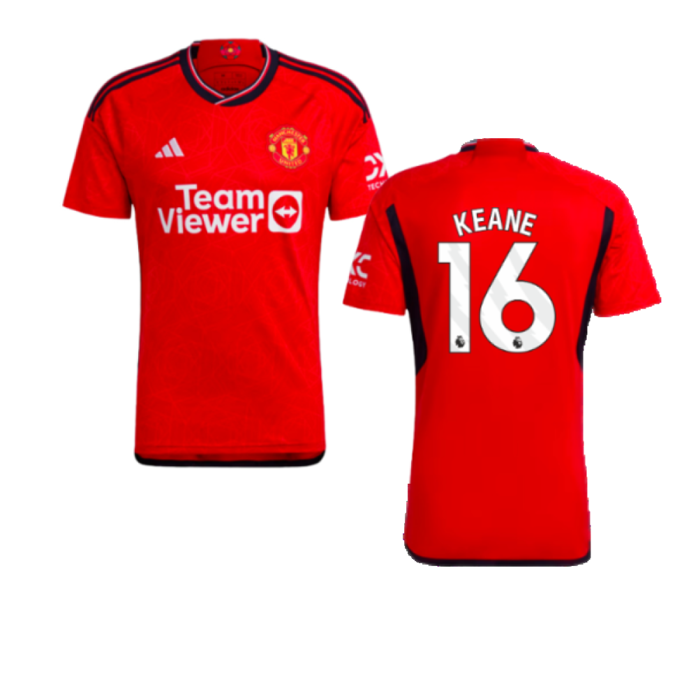 Adidas (S) 2023-2024 Man Utd Home Shirt (Keane 16)