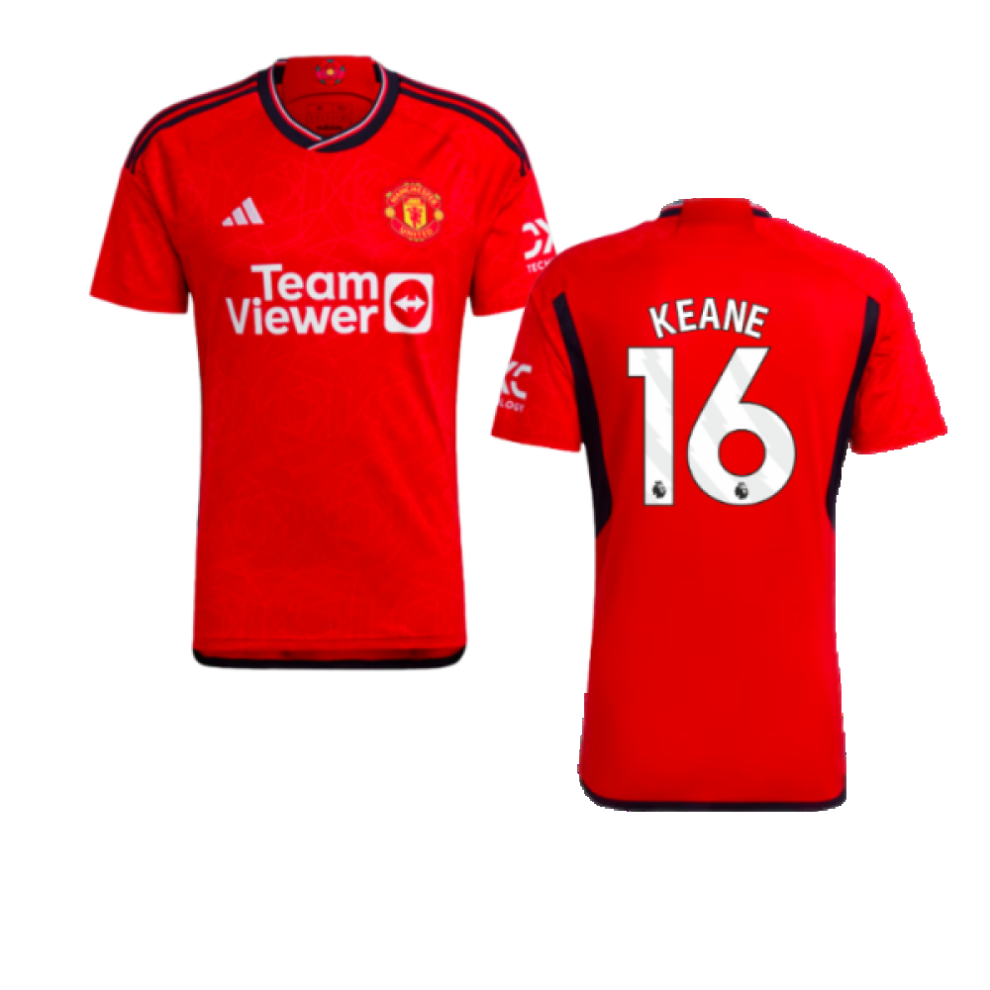 (M) 2023-2024 Man Utd Home Shirt (Keane 16)