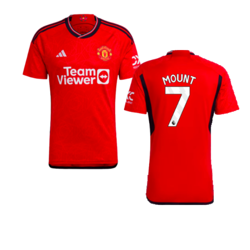 Adidas (Xl) 2023-2024 Man Utd Home Shirt (Mount 7)