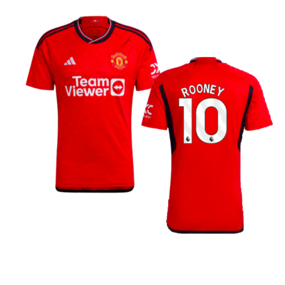 (XXL) 2023-2024 Man Utd Home Shirt (Rooney 10)