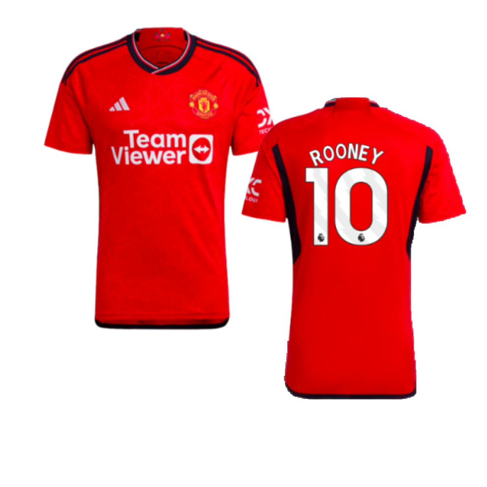 Adidas (S) 2023-2024 Man Utd Home Shirt (Rooney 10)