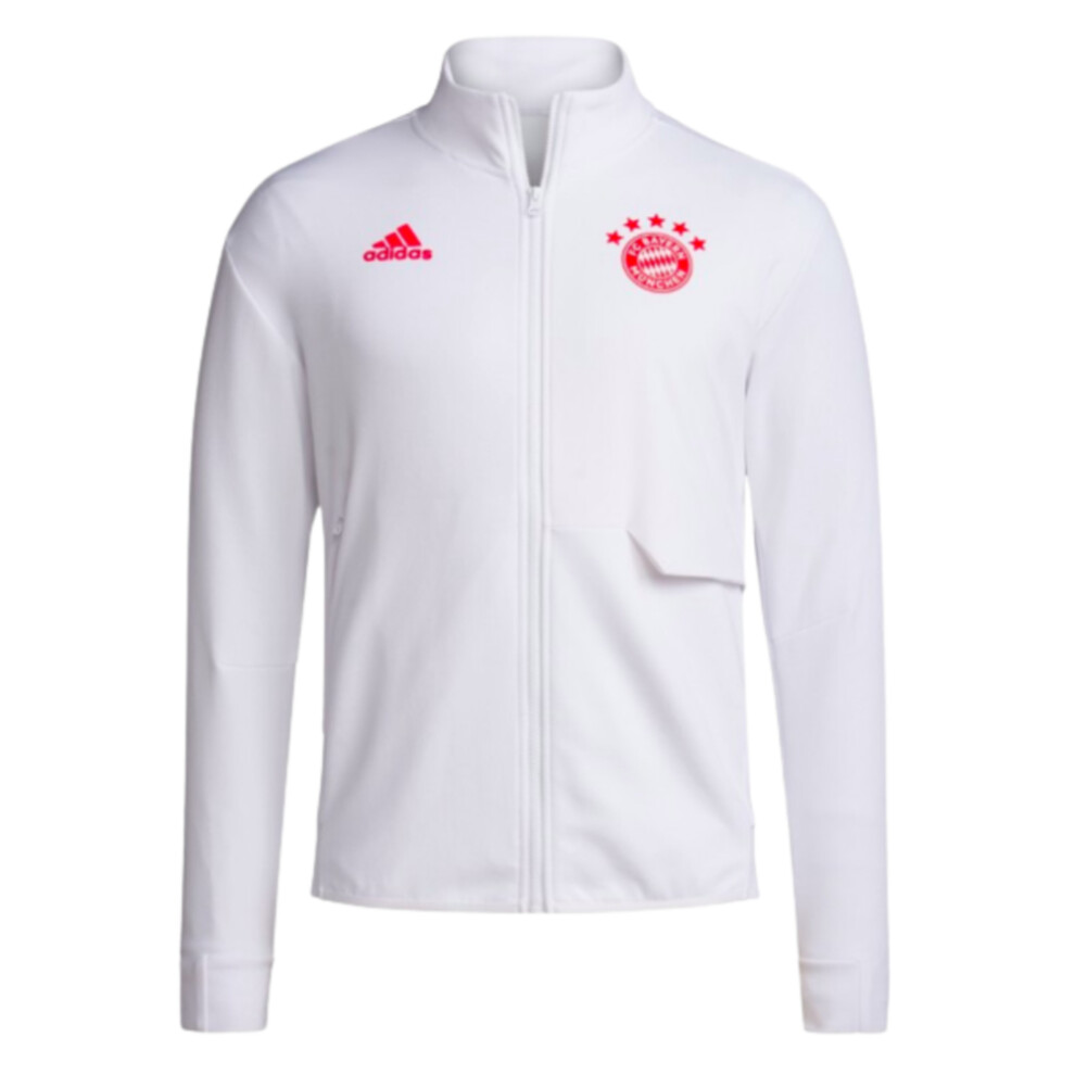 (XL) 2023-2024 Bayern Munich Anthem Jacket (White)