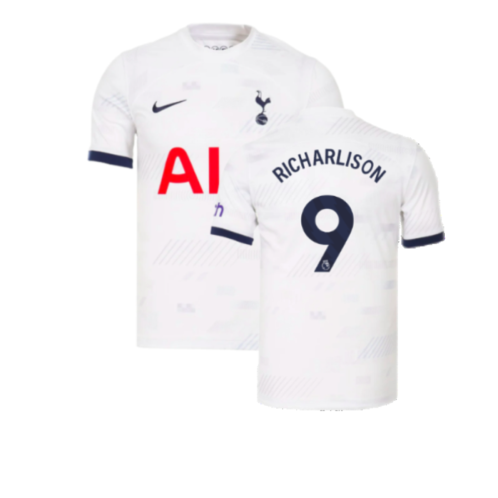 Nike (Xs) 2023-2024 Tottenham Hotspur Home Shirt (Richarlison 9)