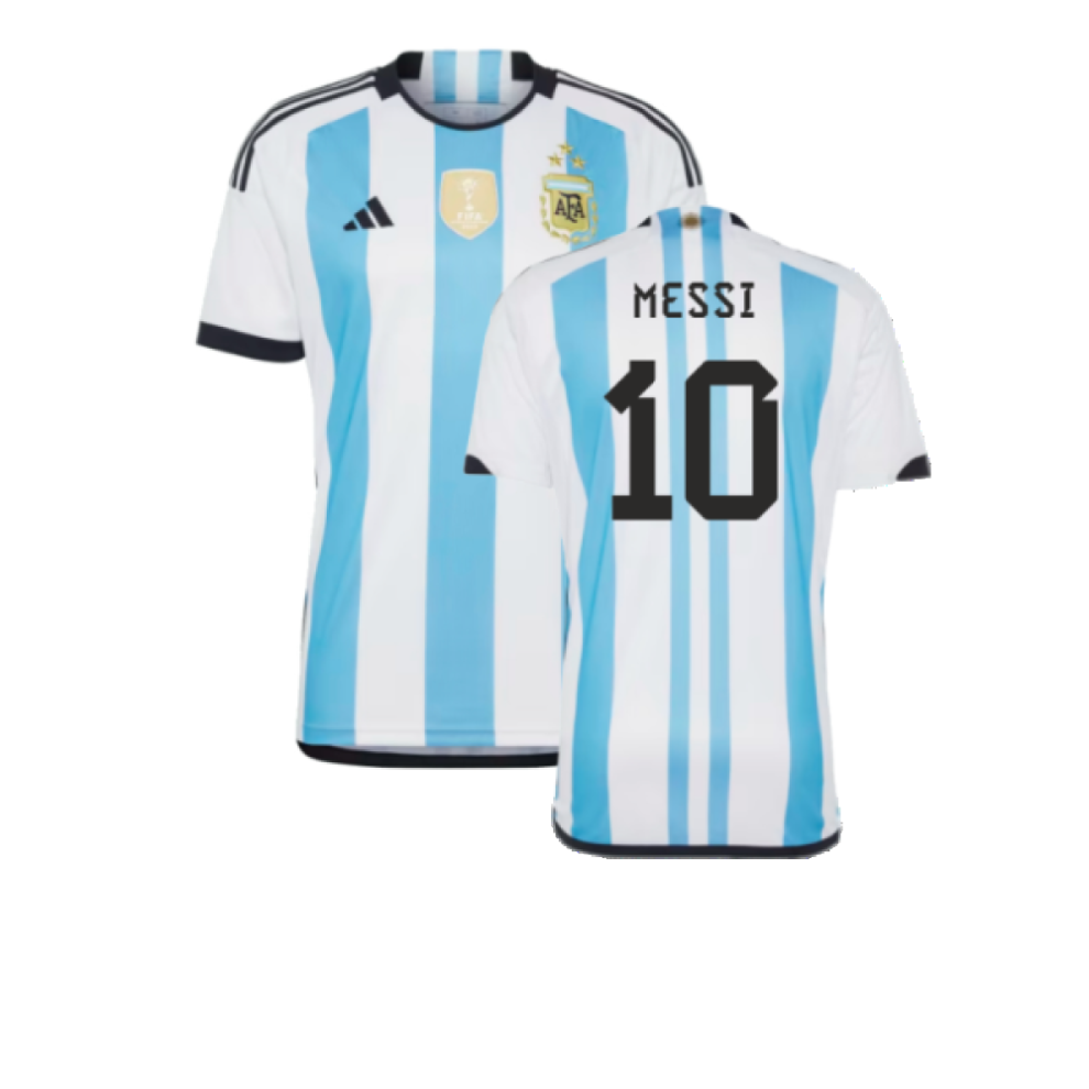 Adidas (3Xl) Argentina 2022 World Cup Winners Home Shirt (Messi 10)