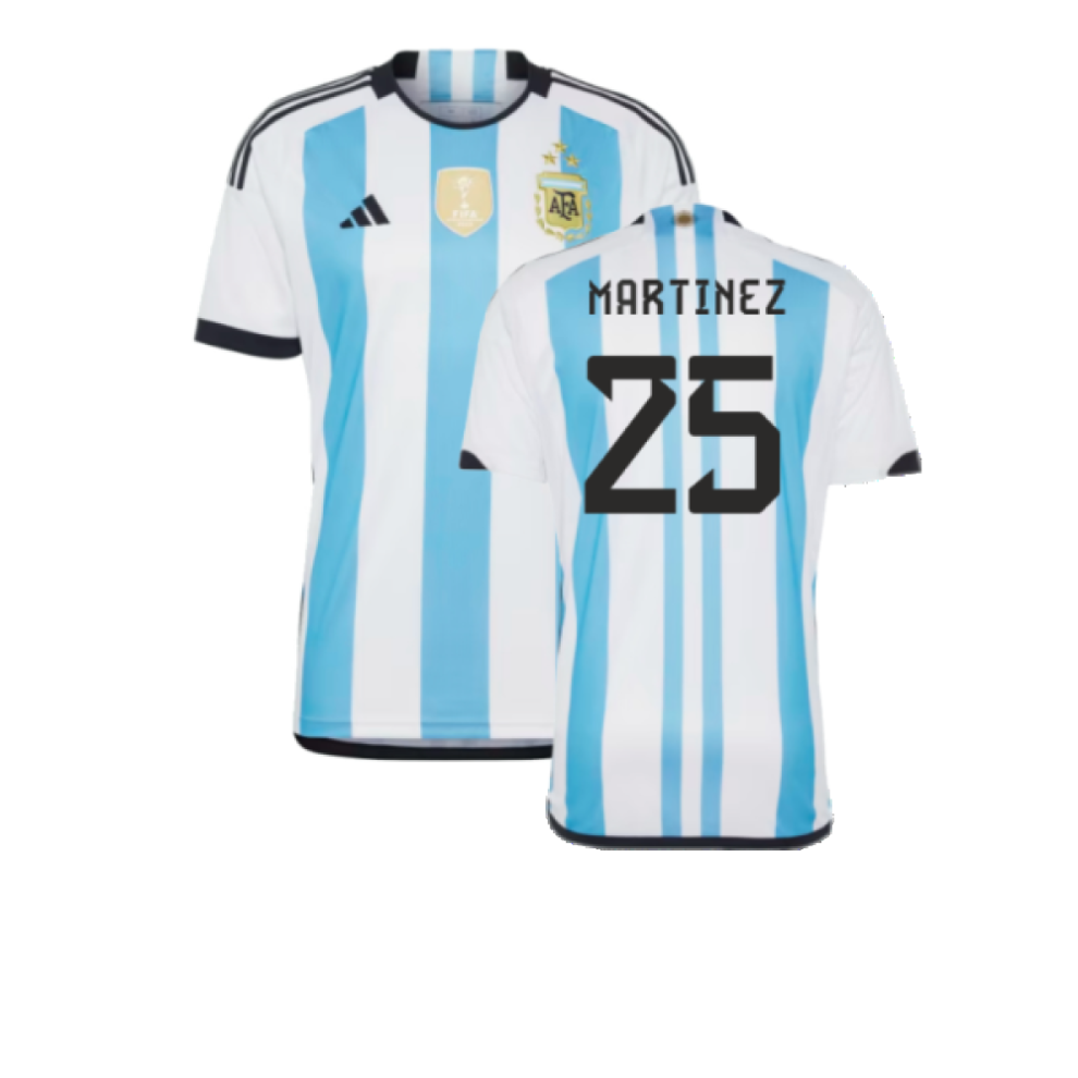 Adidas (3Xl) Argentina 2022 World Cup Winners Home Shirt (Martinez 25)