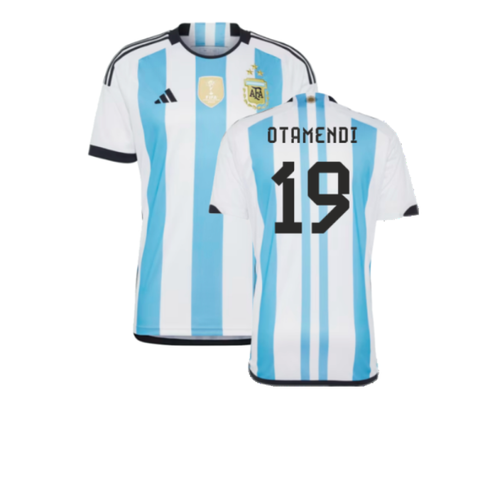 Adidas (3Xl) Argentina 2022 World Cup Winners Home Shirt (Otamendi 19)
